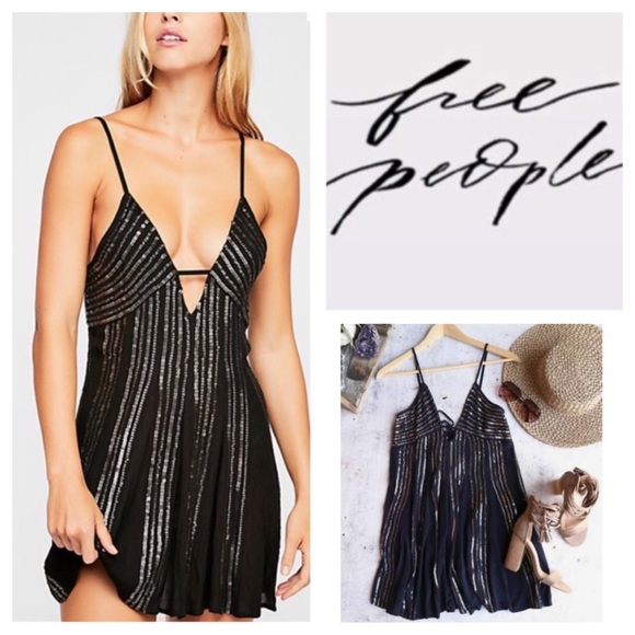 Free People Dresses & Skirts - Free People Here She Is Embellished MinI.  NWT.